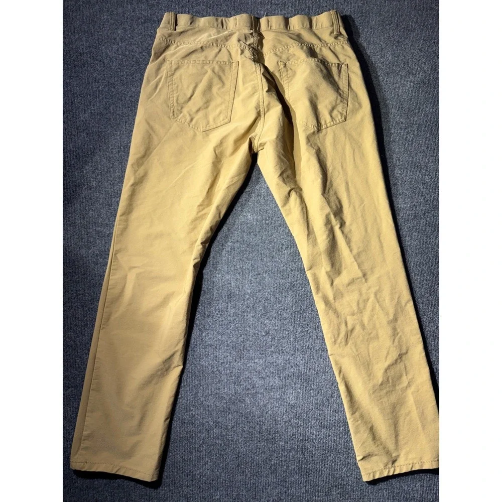 Tailor Vintage Canaan Slim Fit Pants Mens 30 Tan Khaki Comfort Stretch Waist